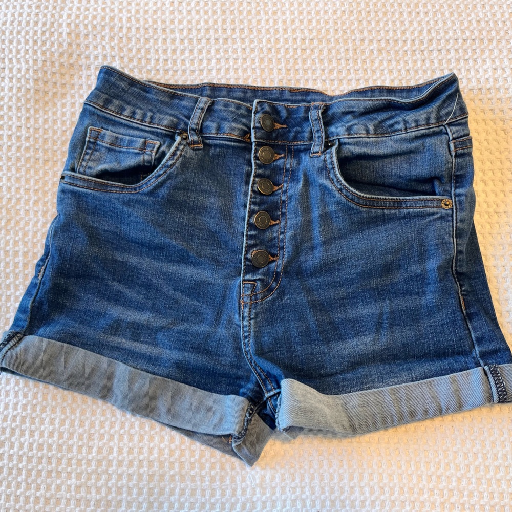 Aeropostale Denim Cuffed & High Waist Shorts
